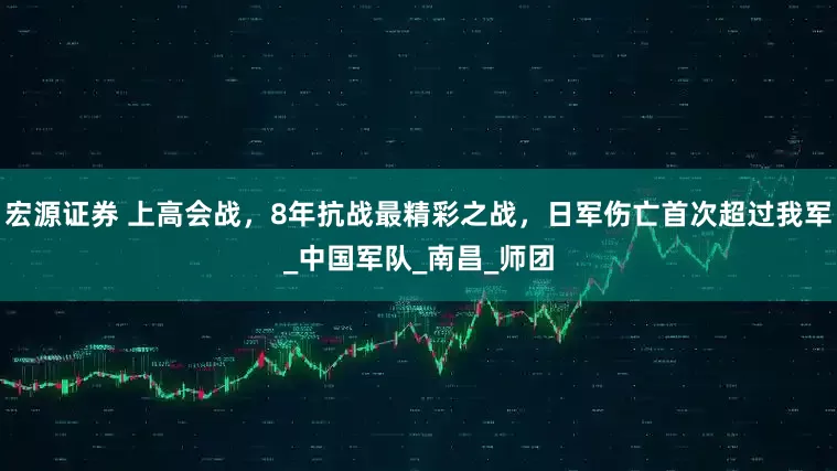 宏源证券 上高会战，8年抗战最精彩之战，日军伤亡首次超过我军_中国军队_南昌_师团
